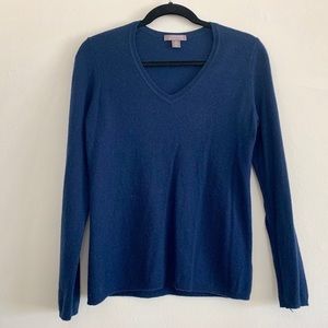 Charter Club Navy Cashmere Sweater M